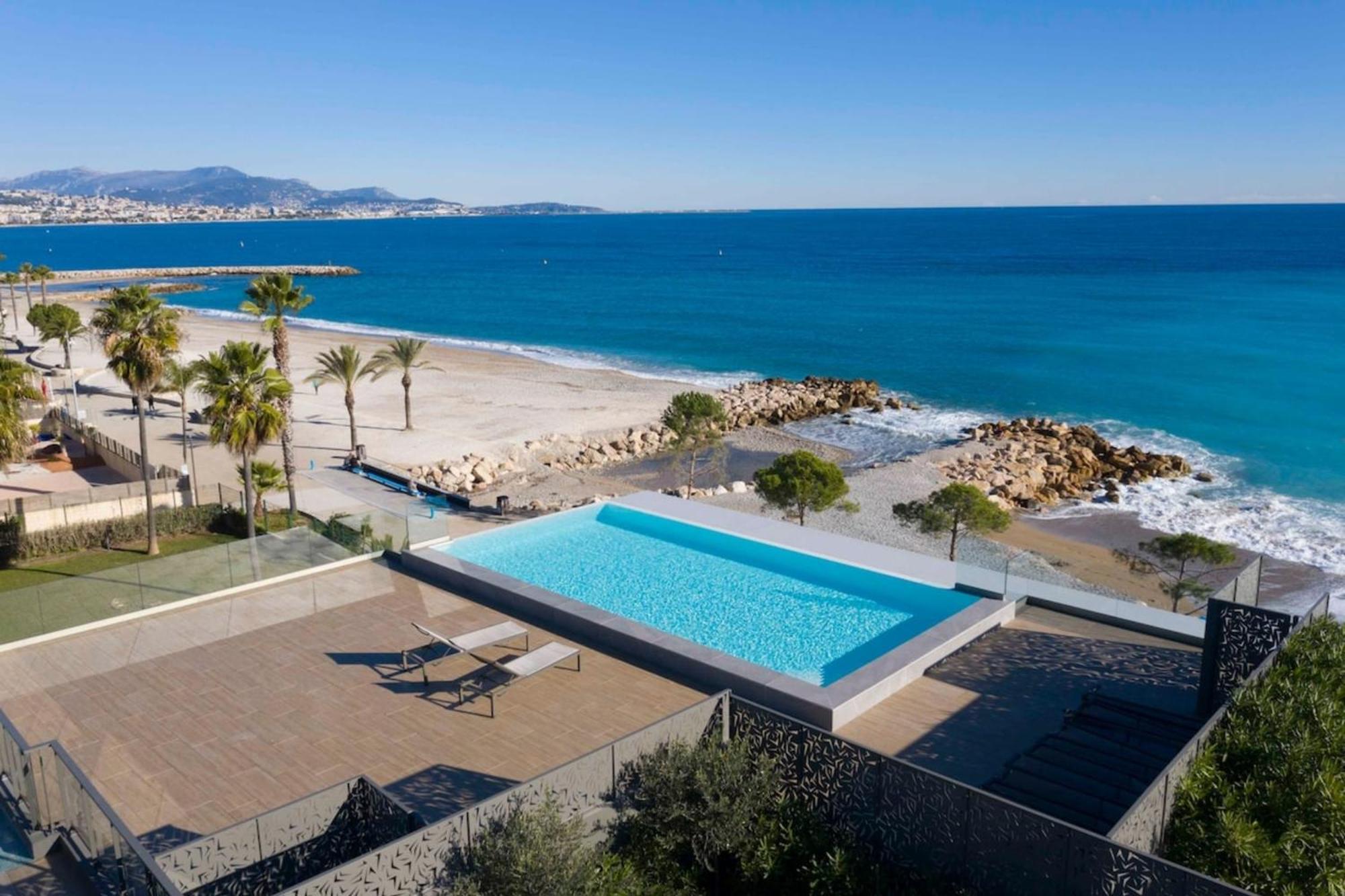 ヴィルヌーヴ・ルベ06Ah - Superb Waterfront T2 - Swimming Poolアパートメント エクステリア 写真